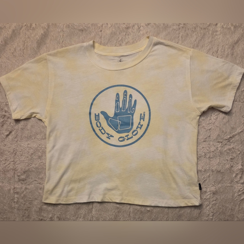 Body Glove Yellow Boxy Crop Tee